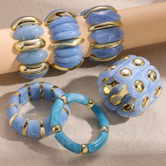 Vintage Acrylic Chunky Cuff Bracelet