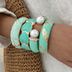 Spring Pearl Charm Bracelet