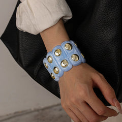 Vintage Acrylic Chunky Cuff Bracelet