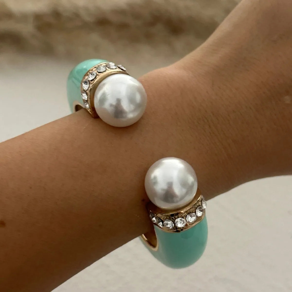Spring Pearl Charm Bracelet