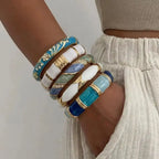 Floral Rhinestone Punk Cuff Bracelet