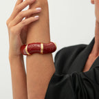 Vintage Irregular Wave Enamel Cuff