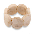Bohemian Beige Geometric Resin Bracelet