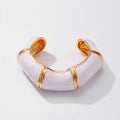 Vintage Irregular Wave Enamel Cuff