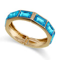 Vintage Punk Blue Enamel Cuff Bracelet