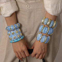 Vintage Acrylic Chunky Cuff Bracelet