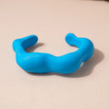 Exaggerated Blue Resin Acrylic Bangle Bracelet