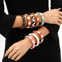 Bohemian Vintage Enamel Cuff Bracelet