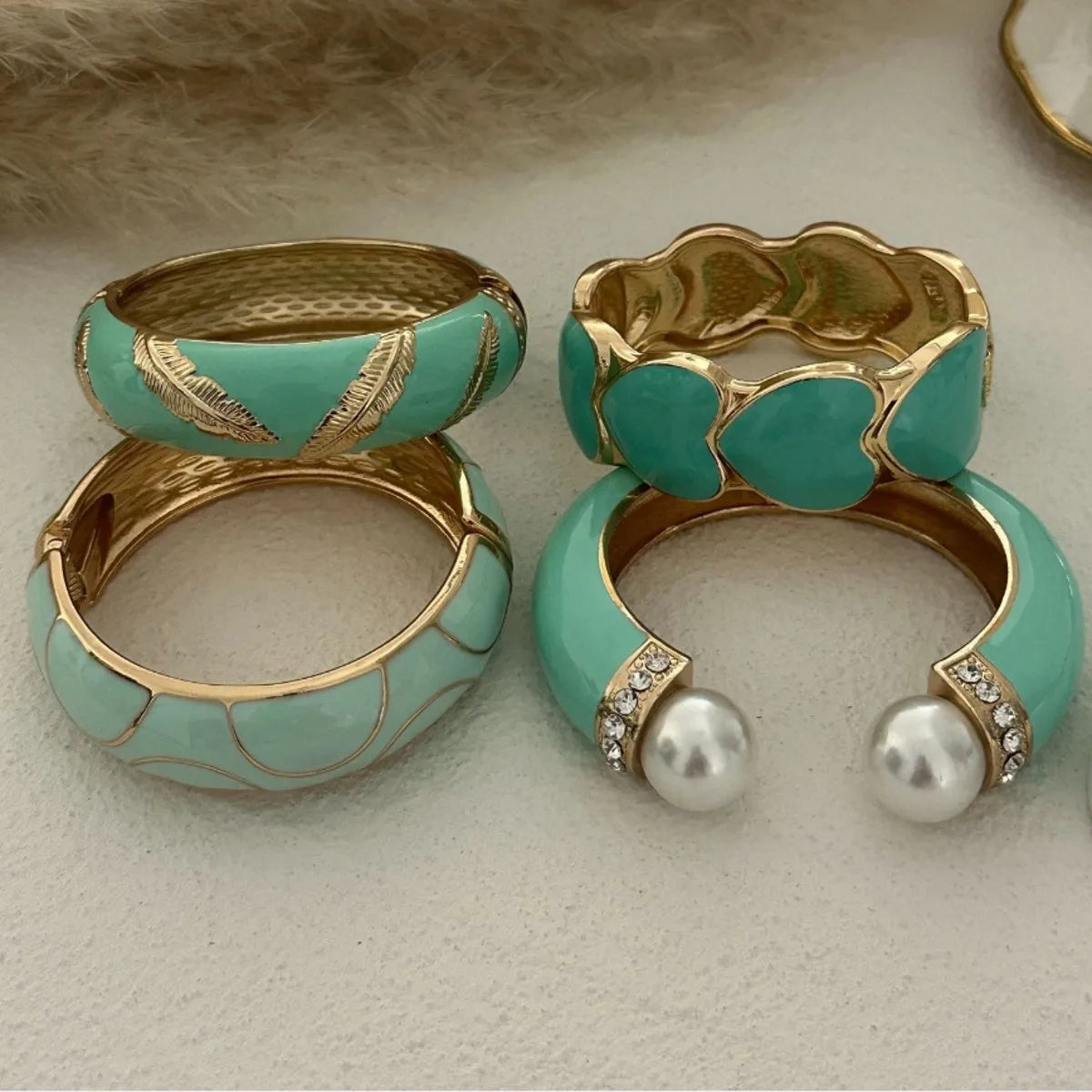 Spring Pearl Charm Bracelet