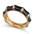 French Style Punk Dripping Oil Enamel Cuff Bracelet