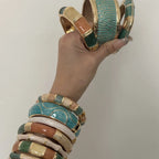 Punk Gold Geometric Cuff Bracelet